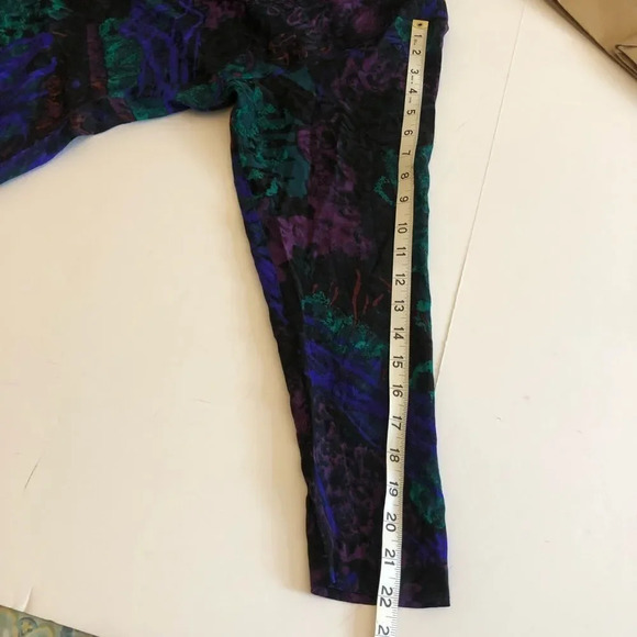 𝅺S•I•L•K•S  by St. Gillian 100% silk vintage MCM Art Deco oversized blouse  6 - Picture 9 of 12